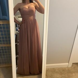 Strapless Floor-Length Dress